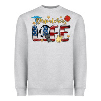 Heather Grey dispatcher life Heavyweight Sweatshirt - MaliasSmallBusiness