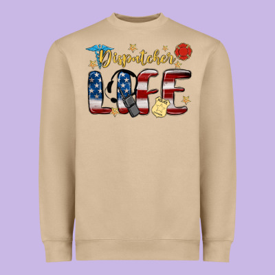 Dispatcher Life Heavyweight Sweatshirt Designed By Maliassmallbusiness