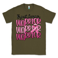 Army Green breast cancer warrior Classic Tee - MaliasSmallBusiness