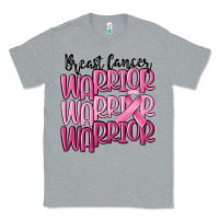 Heather Grey breast cancer warrior Classic Tee - MaliasSmallBusiness