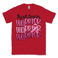 Red breast cancer warrior Classic Tee - MaliasSmallBusiness