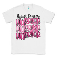 White breast cancer warrior Classic Tee - MaliasSmallBusiness