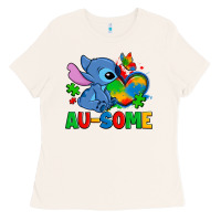 Bone ausome stitch autism Ladies Tee - Zillion Design Studio