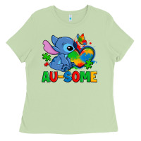 Matcha ausome stitch autism Ladies Tee - Zillion Design Studio