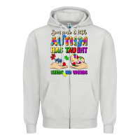 Dove Grey someone with autism has taught me love needs no wo Zipper Hoodie - Artiststas
