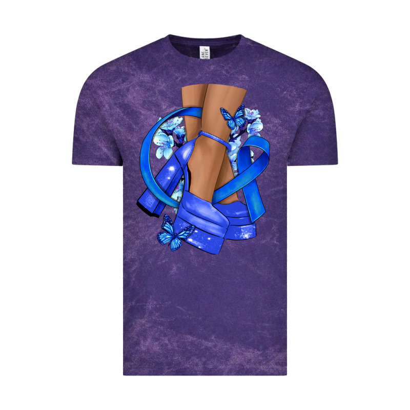 Colon Cancer Heels Vintage Tee by NancyCooperArtShop | Teevron