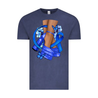 Vintage Denim colon cancer heels Vintage Tee - NancyCooperArtShop