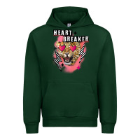 Forest Green Heart breaker Valentine's Day Urban Hoodie - FaDigitalArtStudio