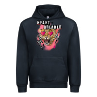 Navy Heart breaker Valentine's Day Urban Hoodie - FaDigitalArtStudio