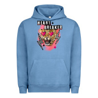 Pigment Pebble Blue Heart breaker Valentine's Day Urban Hoodie - FaDigitalArtStudio