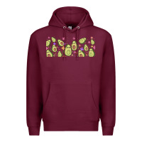 Burgundy avocado Premium Hoodie - TumblerDesignByShophia