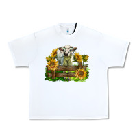 White charolais heifer with sunflowers Urban Heavy Tee - LillyAllenDesigns
