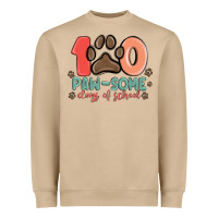Mushroom 100 pawsome days of school Heavyweight Sweatshirt - MaliasSmallBusiness