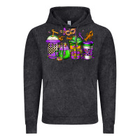 Vintage Black mardi gras crawfish coffee Vintage Hoodie - Jasminsmagicworld
