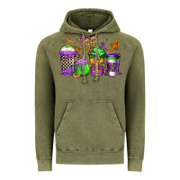 Vintage Olive mardi gras crawfish coffee Vintage Hoodie - Jasminsmagicworld