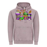Vintage Zinc mardi gras crawfish coffee Vintage Hoodie - Jasminsmagicworld