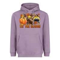 Lavender Tis' the season Football yellow helmet Heavyweight Hoodie - NancyCooperArtShop
