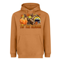 Meerkat Tis' the season Football yellow helmet Heavyweight Hoodie - NancyCooperArtShop