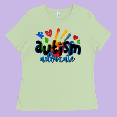 Autism Advocate Ladies Tee Designed By Zillion Design Studio