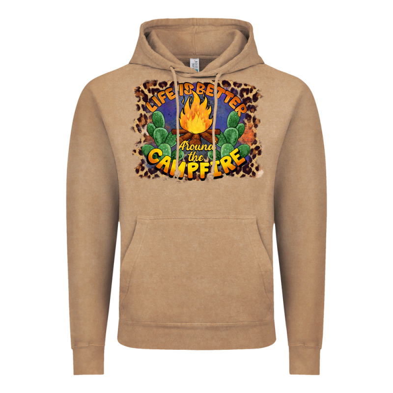 Life Is Better Around The Campfire Vintage Hoodie by BarkalooDesign | Teevron