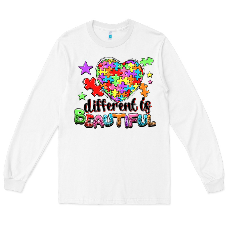 Different Is Beautiful Long Sleeve Tee by NancyCooperArtShop | Teevron