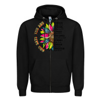 Black you are inspiration Zipper Hoodie - Artiststas