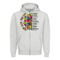 Dove Grey you are inspiration Zipper Hoodie - Artiststas