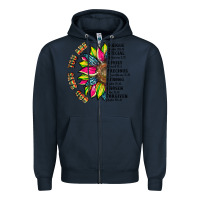 Navy you are inspiration Zipper Hoodie - Artiststas