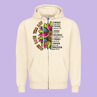 You Are Inspiration Zipper Hoodie Designed By Artiststas