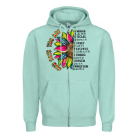 Seafoam you are inspiration Zipper Hoodie - Artiststas