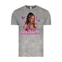 Cloud Rock breast cancer awareness afro woman Vintage Tee - NancyCooperArtShop