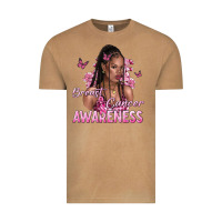 Vintage Camel breast cancer awareness afro woman Vintage Tee - NancyCooperArtShop