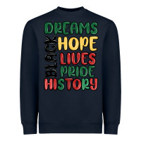 Navy dreams hope lives pride Heavyweight Sweatshirt - MaliasSmallBusiness