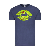 Vintage Denim softball lips Vintage Tee - AdoDesignShop