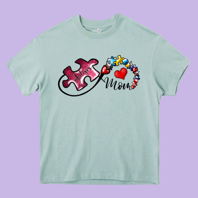Autism Mom 1 Heavy Core Tee Designed By Sublimationcraftshop