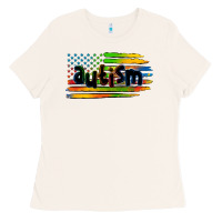 Bone autism american flag Ladies Tee - Zillion Design Studio
