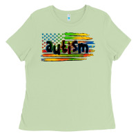 Matcha autism american flag Ladies Tee - Zillion Design Studio