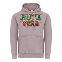 Vintage Zinc faith over fear cross Vintage Hoodie - NancyCooperArtShop