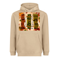 Mushroom Pumpkins Leaves Flannels Hayrides Football Heavyweight Hoodie - texasbilliewilder