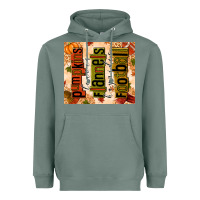 Pumpkins Leaves Flannels Hayrides Football Heavyweight Hoodie | Teevron