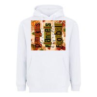White Pumpkins Leaves Flannels Hayrides Football Heavyweight Hoodie - texasbilliewilder