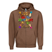 Chestnut just different not less Zipper Hoodie - Artiststas