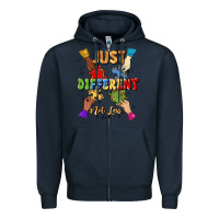 Navy just different not less Zipper Hoodie - Artiststas
