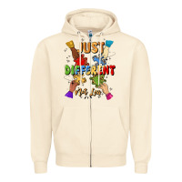Just Different Not Less Zipper Hoodie | Teevron