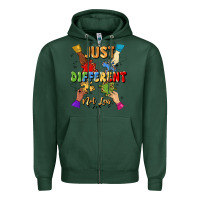 Sports Green just different not less Zipper Hoodie - Artiststas