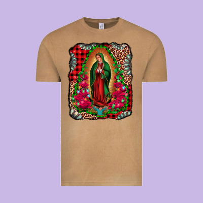 Our Lady Of Guadalupe Christmas Vintage Tee Designed By Jasminsmagicworld