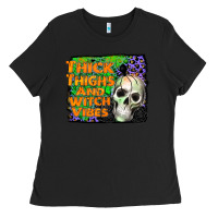 Black thick thighs and witch vibes Ladies Tee - JahusDesignShop
