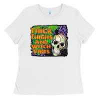 White thick thighs and witch vibes Ladies Tee - JahusDesignShop