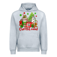 Heather Grey current mood christmas Urban Hoodie - OliviaCreatesArt