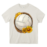 Cream western volleyball with sunflower Heavy Core Tee - HRA Design Shop